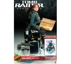 Tomb Raider Underworld Statue Lara Croft Snow..