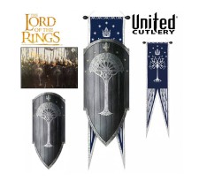 The Lord of the Rings: Shield Of Gondor with Flag Prop Replica
