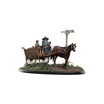 The Lord of the Rings The Fellowship of the Ring Statue 1/6 Gandalf and Frodo on Cart 78 cm