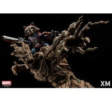 Marvel Premium Collectibles Series Statue Groot and Rocket Raccoon